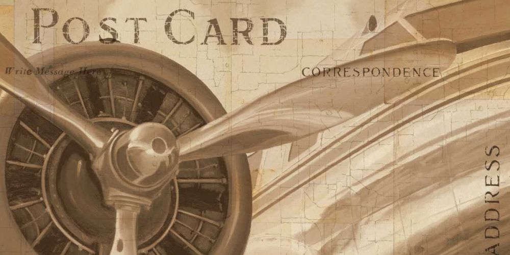 Travel by Air I Sepia art print by Marco Fabiano for $57.95 CAD