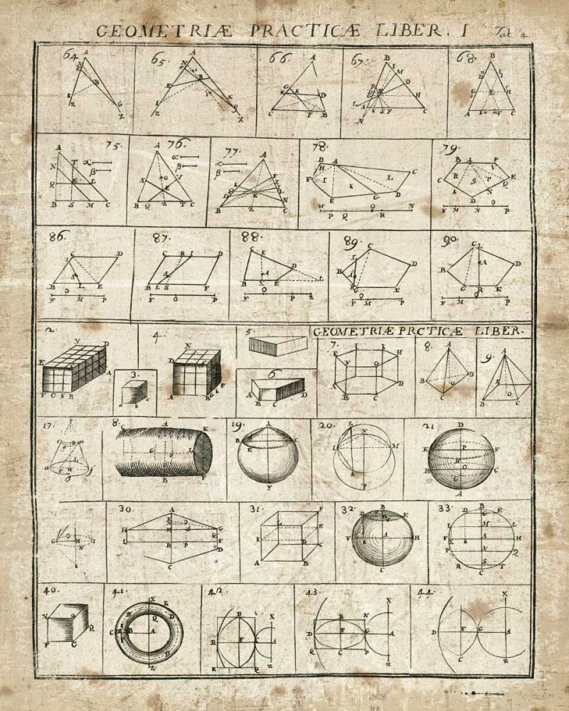 Geometric Chart I art print by Wild Apple Portfolio for $57.95 CAD