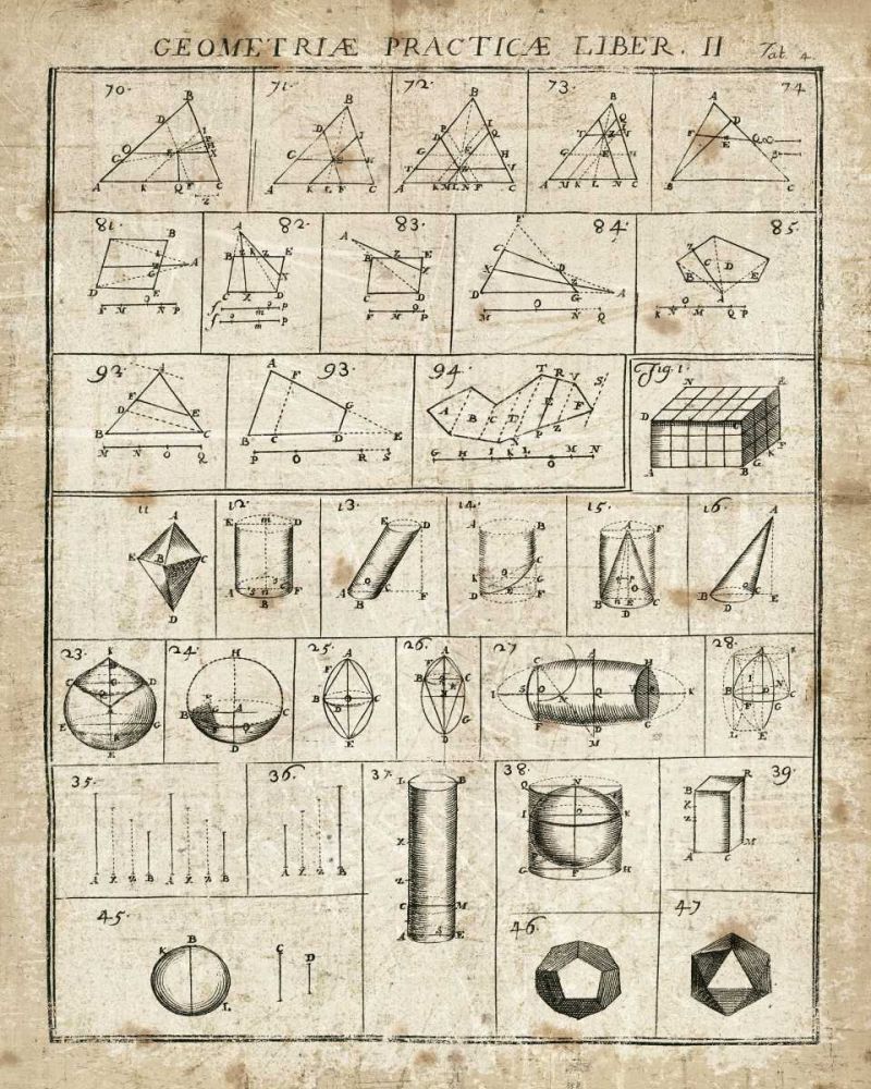 Geometric Chart II art print by Wild Apple Portfolio for $57.95 CAD