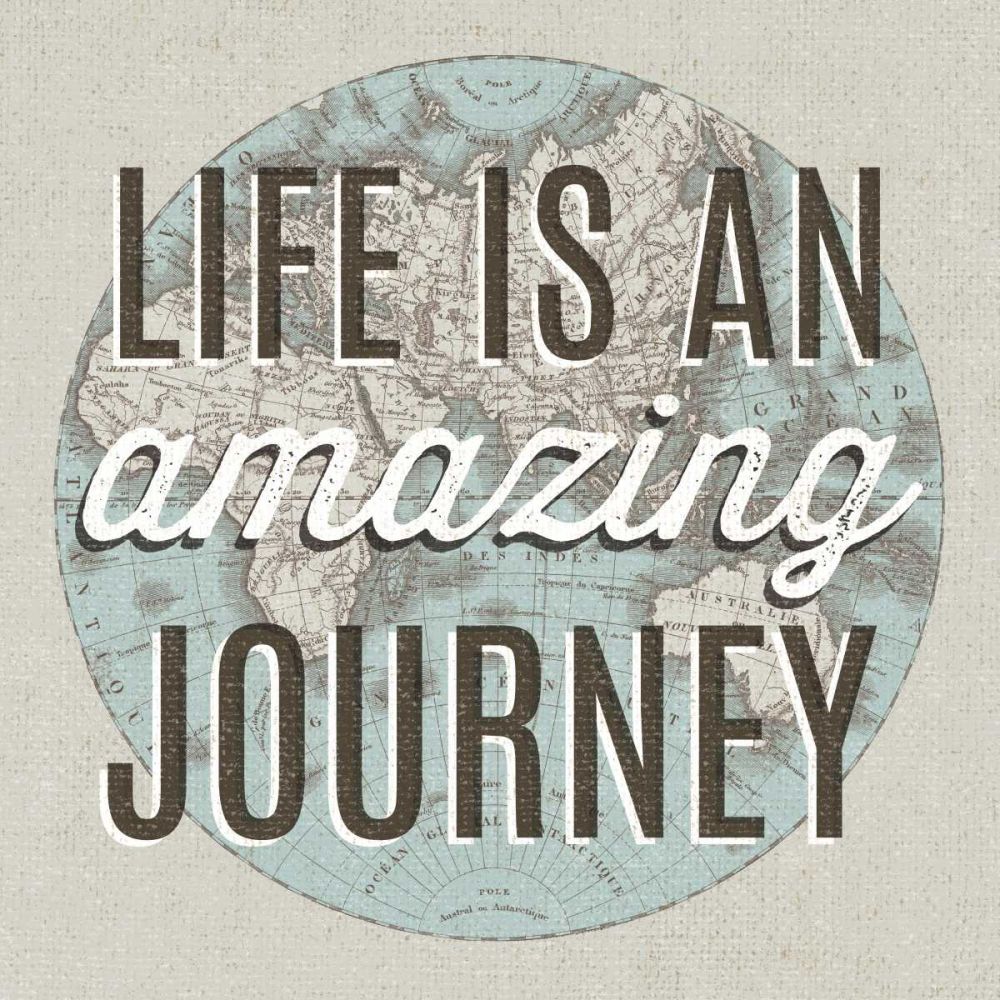 French World Map Inspiration Amazing Journey art print by Wild Apple Portfolio for $57.95 CAD