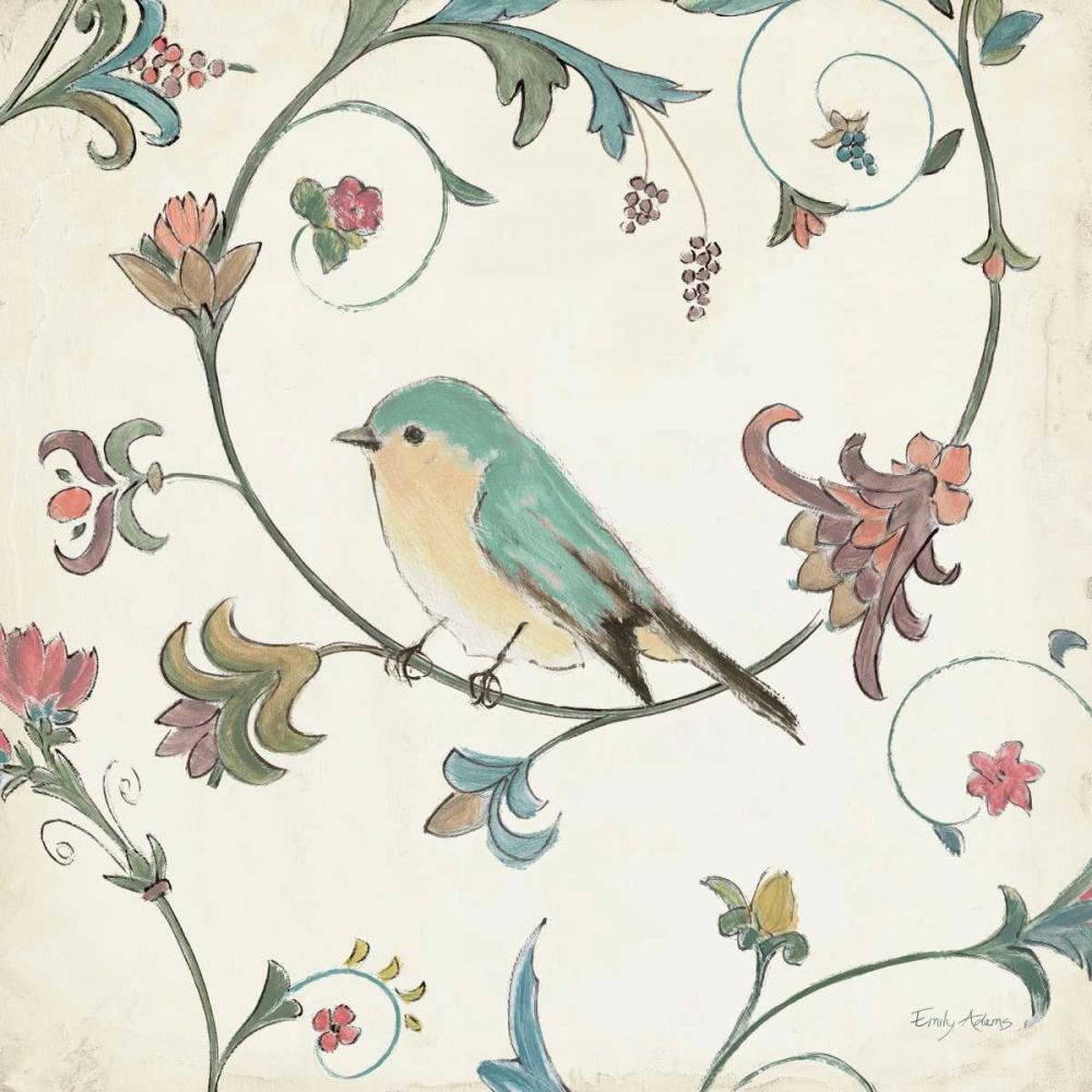Birds Gem II art print by Emily Adams for $57.95 CAD