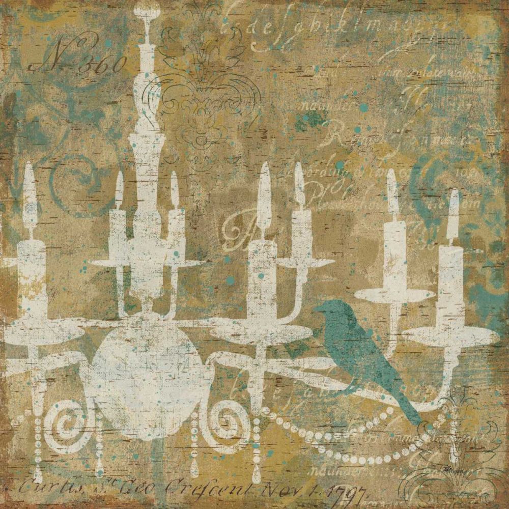 Faded Ornate I Aqua art print by Pela Studio for $57.95 CAD