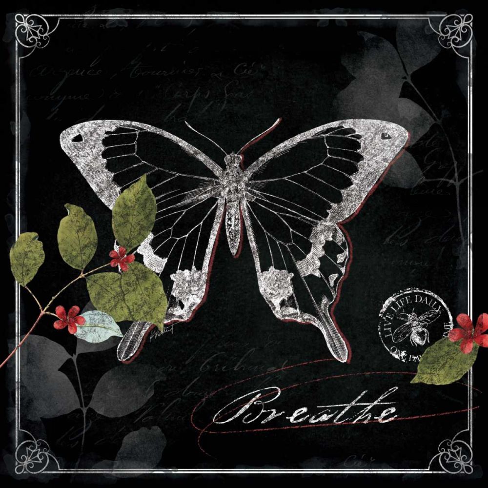 Chalkboard Wings I art print by Katie Pertiet for $57.95 CAD