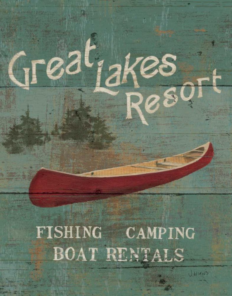 Lodge Signs III art print by James Wiens for $57.95 CAD