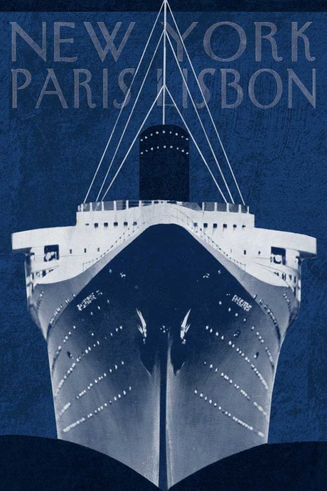 Passage Atlantique Blueprint art print by Wild Apple Portfolio for $57.95 CAD