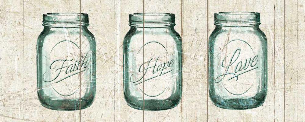 Flea Market Mason Jars Panel I v.2 art print by Wild Apple Portfolio for $57.95 CAD