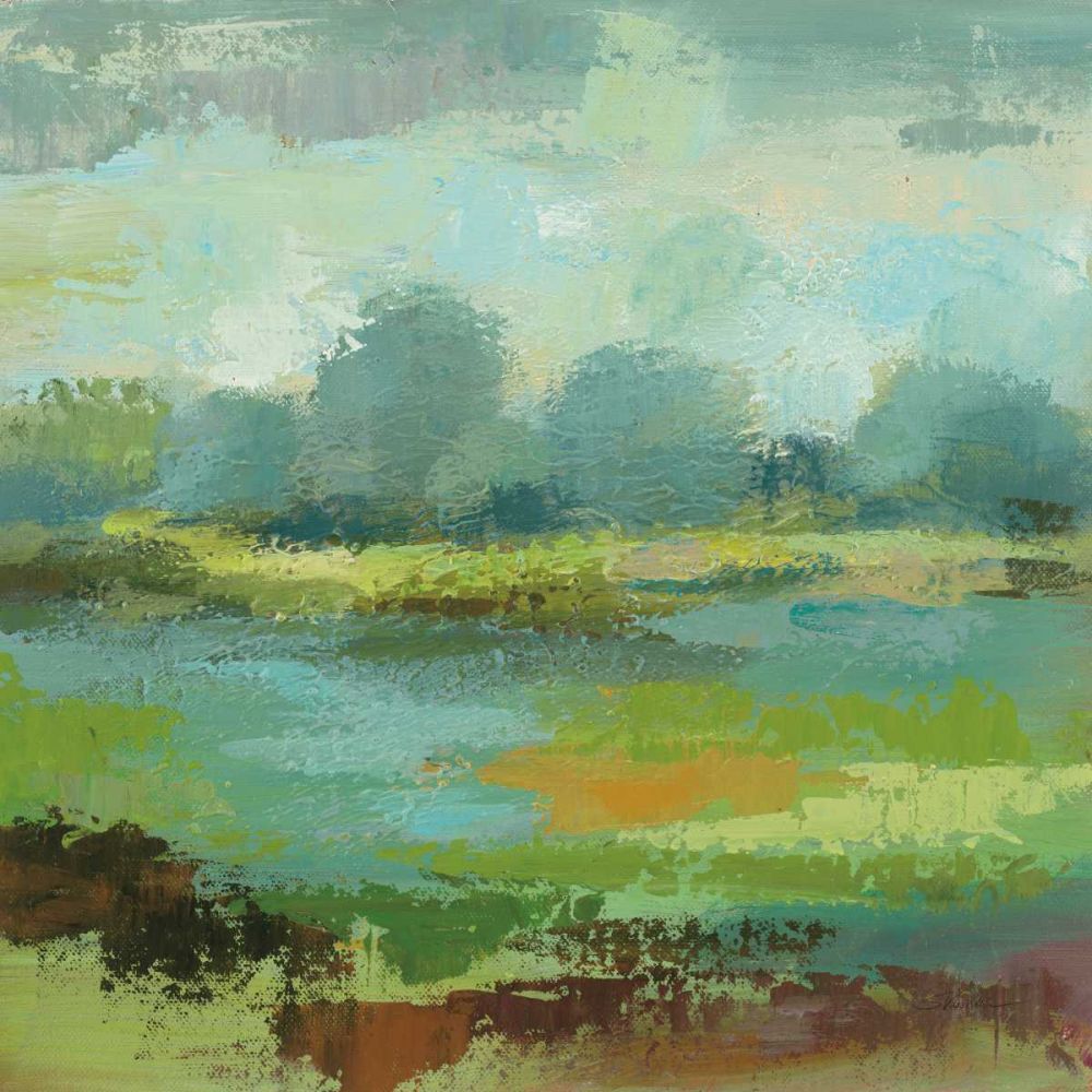 Windsor Blue Field II art print by Silvia Vassileva for $57.95 CAD