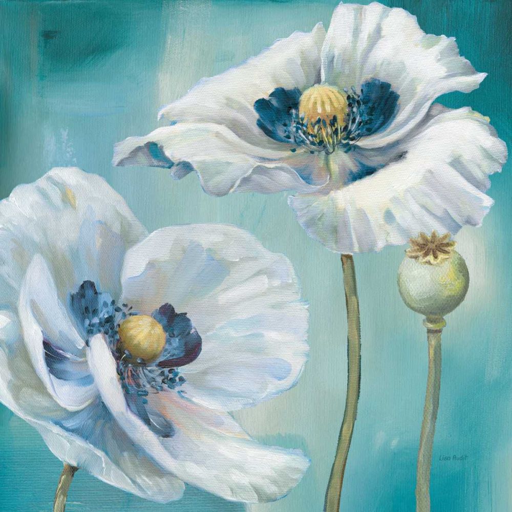Teal Dance II art print by Lisa Audit for $57.95 CAD