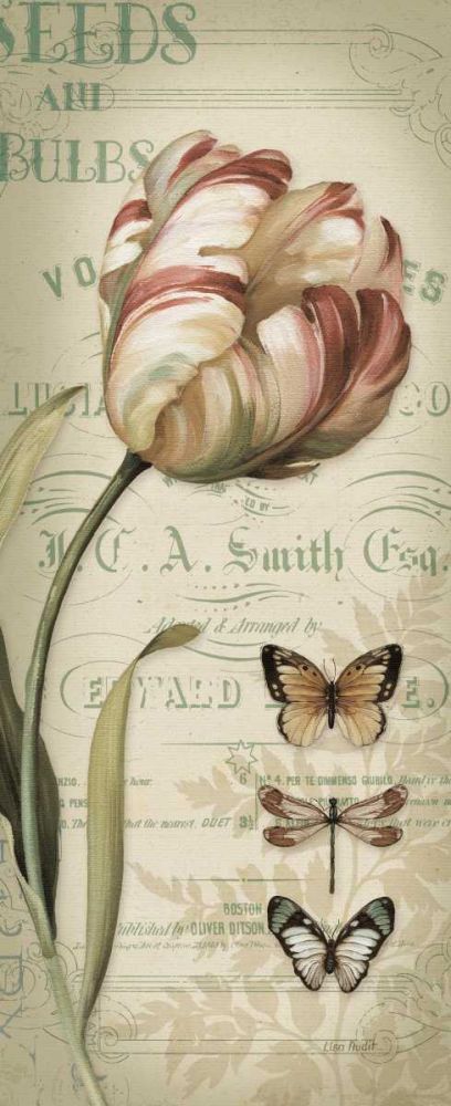 Mothers Treasure IV Panel Vintage art print by Lisa Audit for $57.95 CAD