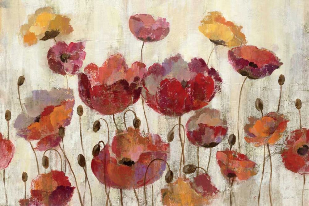 Poppies in the Rain art print by Silvia Vassileva for $57.95 CAD