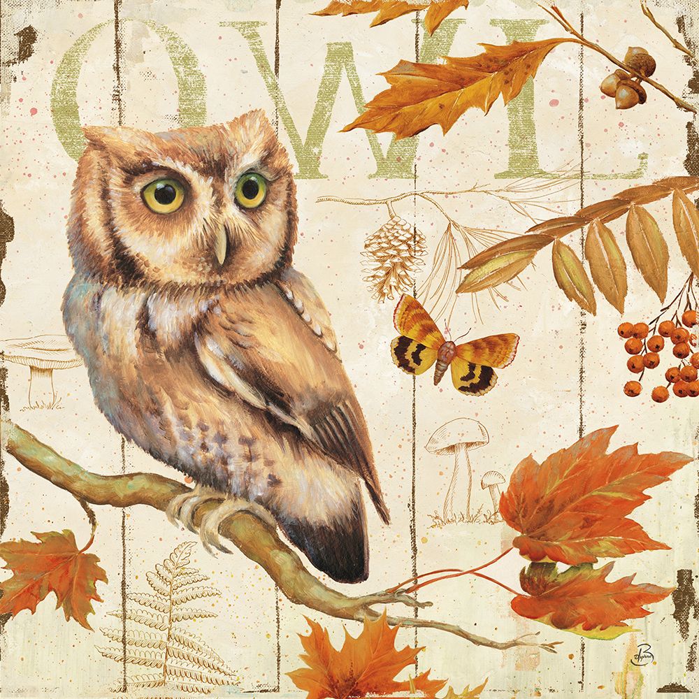 Owl Lodge I art print by Daphne Brissonnet for $57.95 CAD