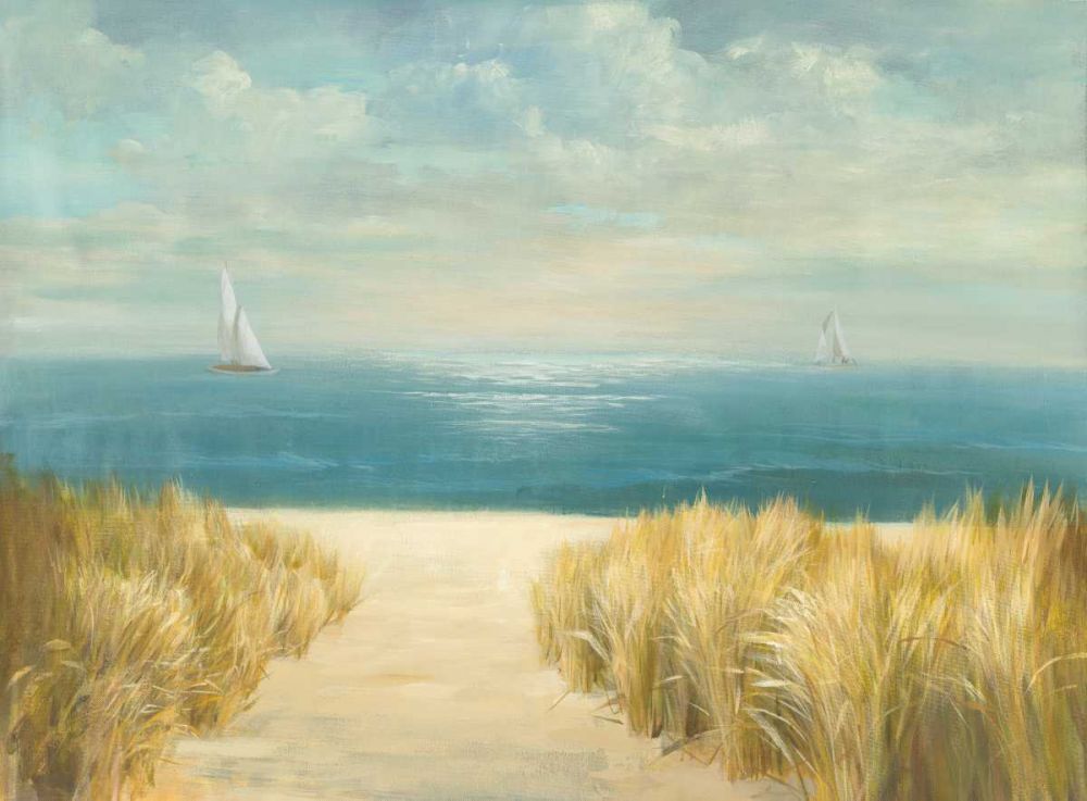 Seascape with Boat art print by Danhui Nai for $57.95 CAD