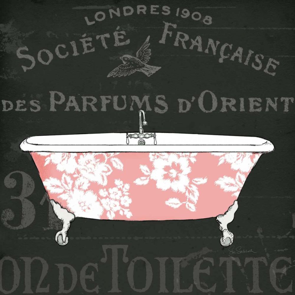 Chalkboard Bath II art print by Sue Schlabach for $57.95 CAD