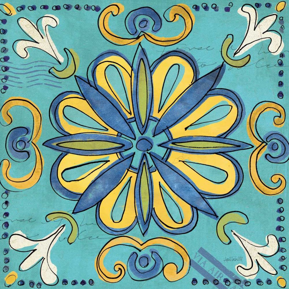 Tuscan Sun Tile IV art print by Anne Tavoletti for $57.95 CAD