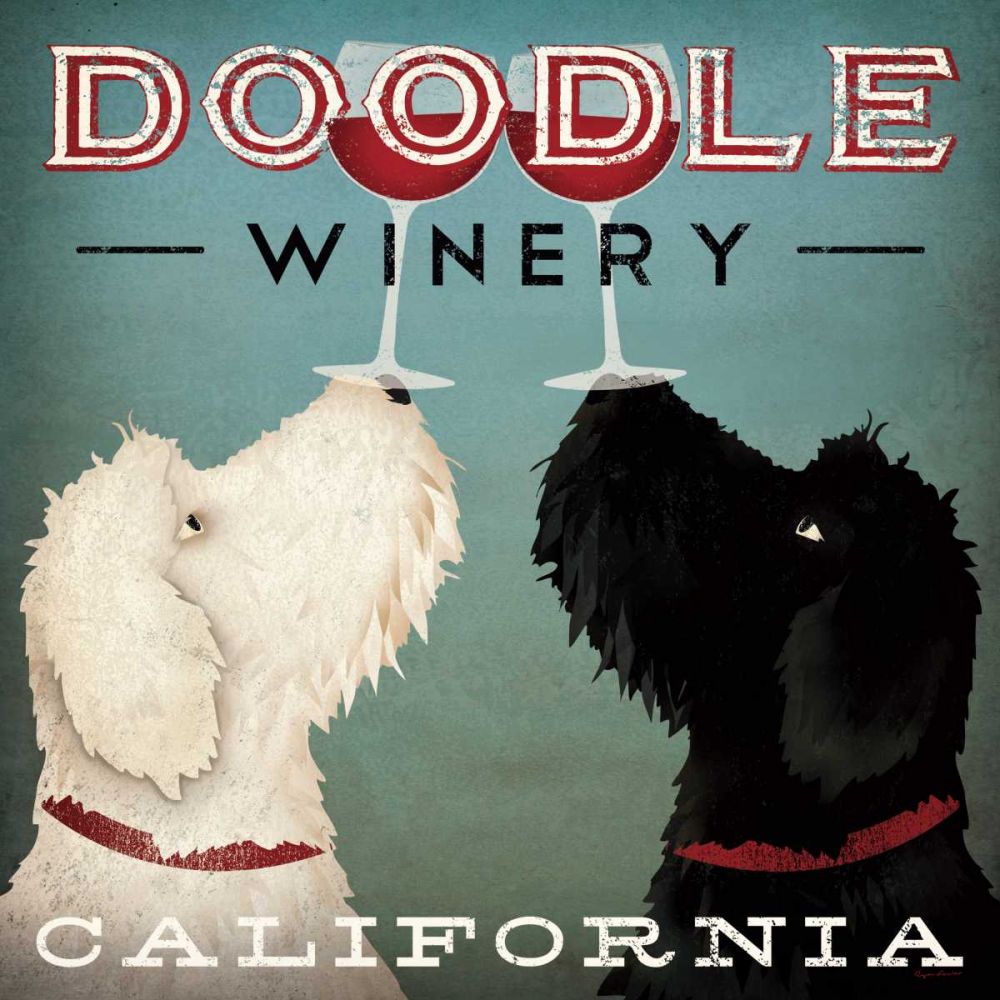 Doodle Wine art print by Ryan Fowler for $57.95 CAD