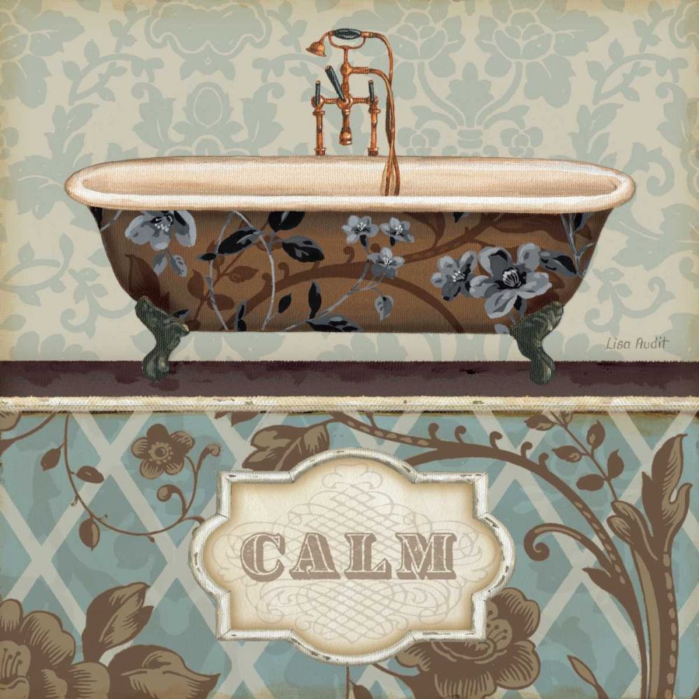 Bathroom Bliss II art print by Lisa Audit for $57.95 CAD