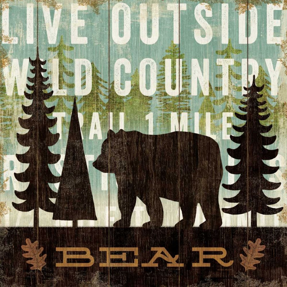 Simple Living Bear art print by Michael Mullan for $57.95 CAD