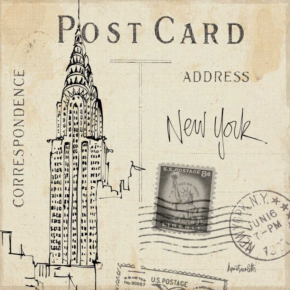 Postcard Sketches I art print by Anne Tavoletti for $57.95 CAD