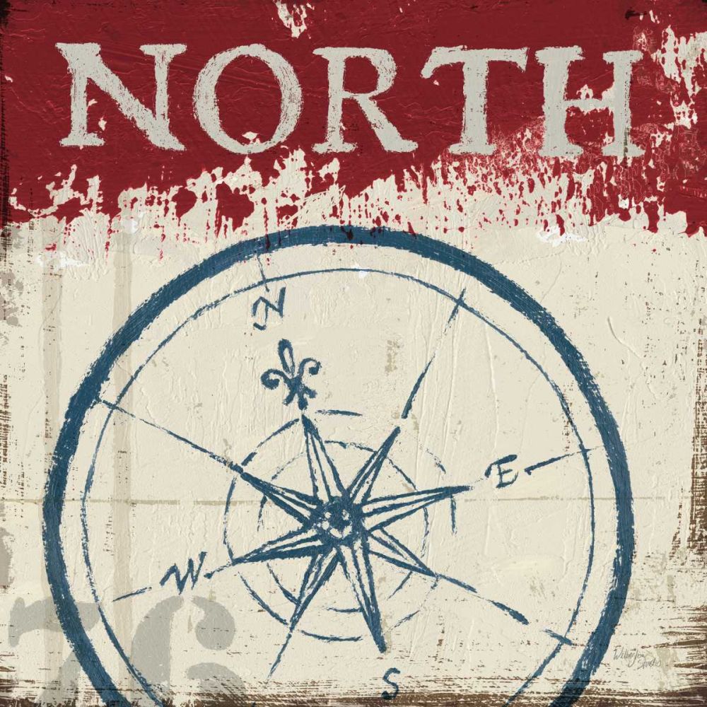 Nautical I Red art print by Wellington Studio for $57.95 CAD
