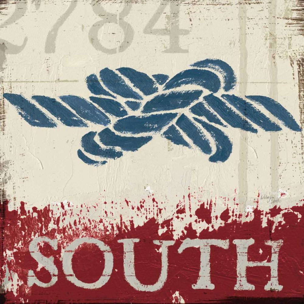 Nautical II Red art print by Wellington Studio for $57.95 CAD