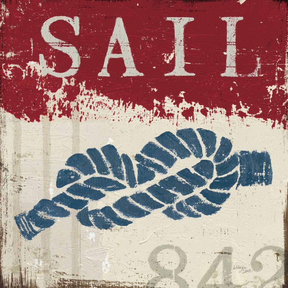 Nautical III Red art print by Wellington Studio for $57.95 CAD