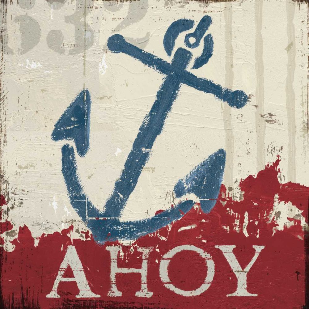 Nautical IV Red art print by Wellington Studio for $57.95 CAD