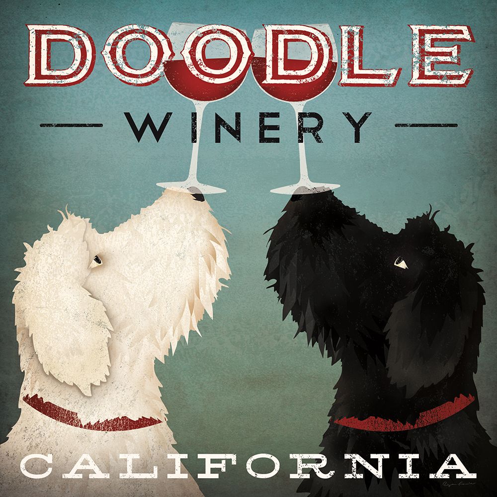 Doodle Wine art print by Ryan Fowler for $57.95 CAD