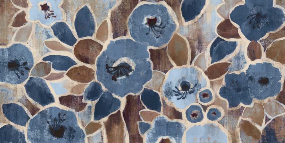Contemporary Tapestry Blue art print by Silvia Vassileva for $57.95 CAD