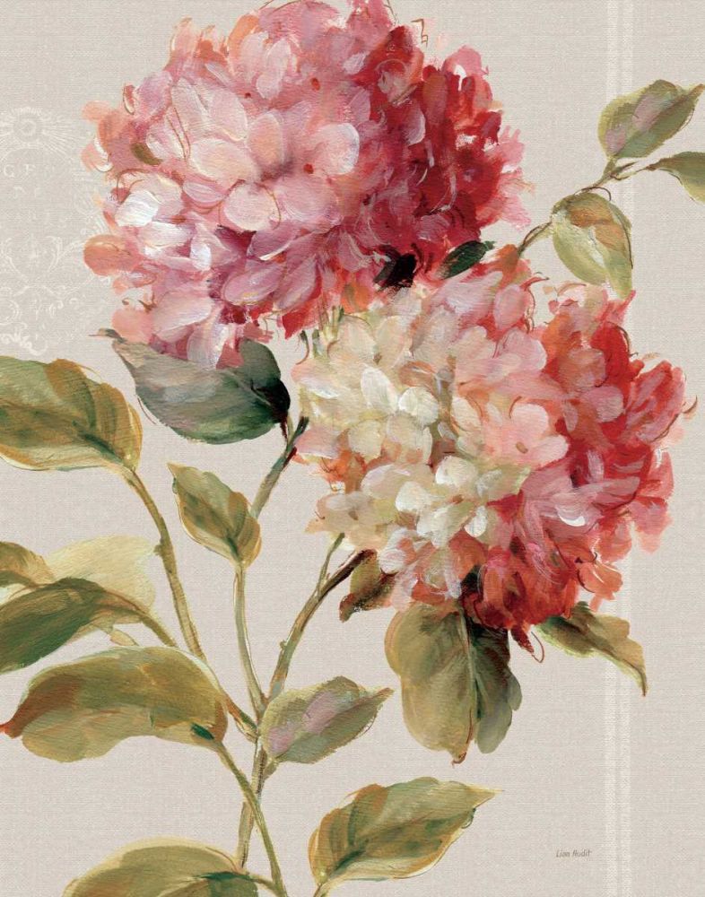 Harmonious Hydrangeas Linen art print by Lisa Audit for $57.95 CAD