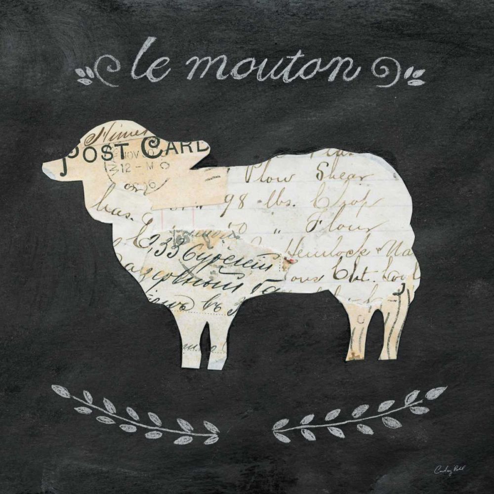 Le Mouton Cameo Sq art print by Courtney Prahl for $57.95 CAD