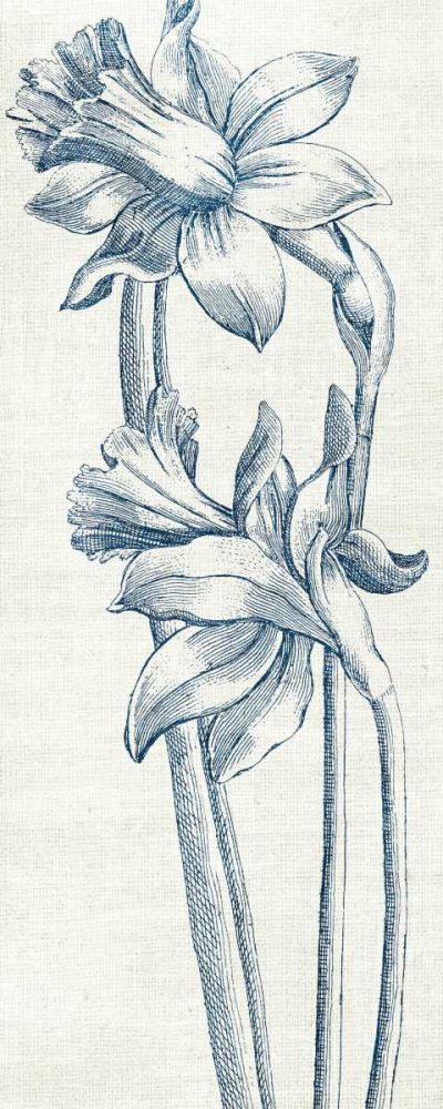 Eden II  Indigo and White art print by Wild Apple Portfolio for $57.95 CAD