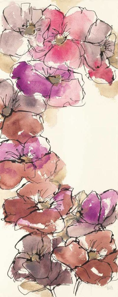 Passion Poppy Panel I art print by Chris Paschke for $57.95 CAD