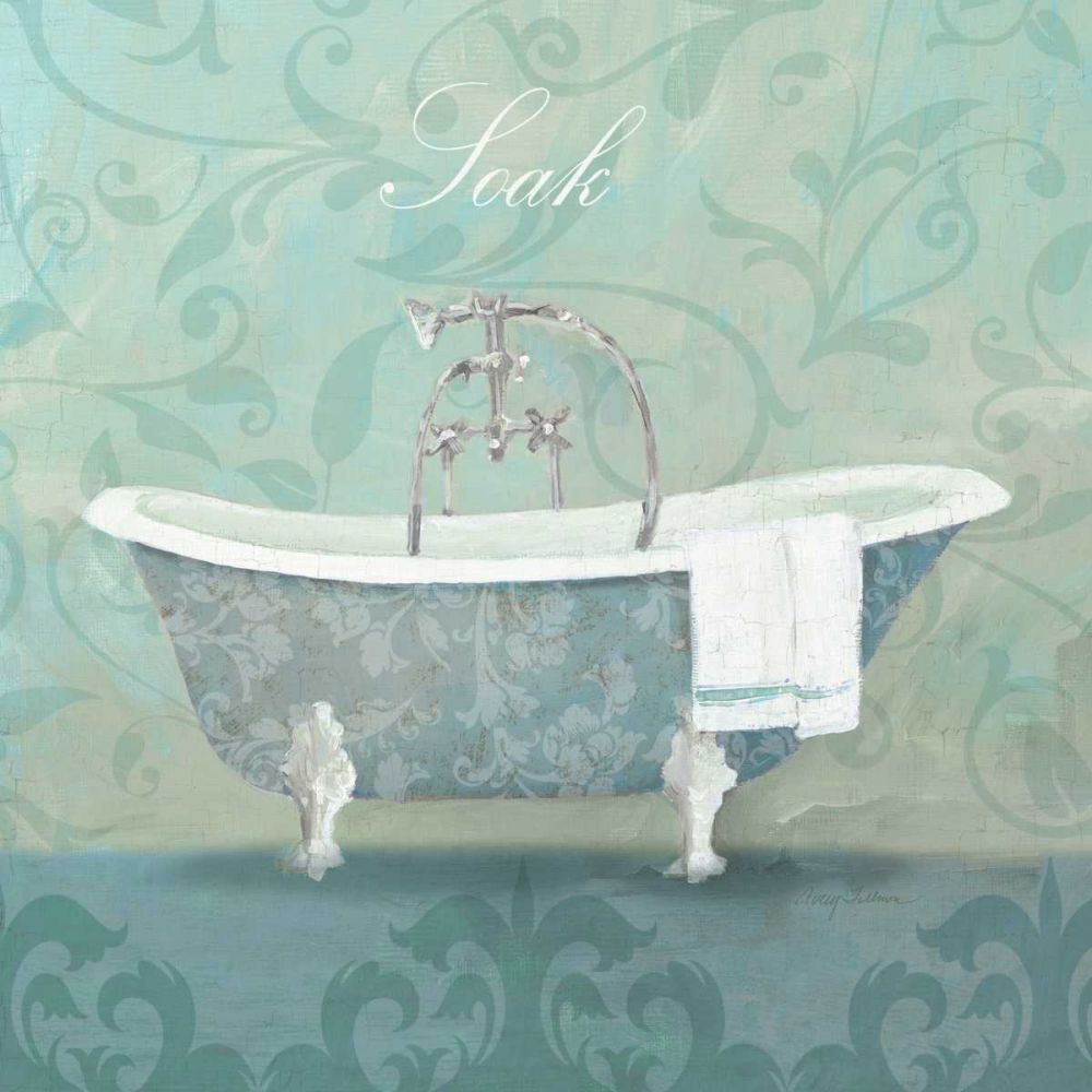 Damask Bath Tub art print by Avery Tillmon for $57.95 CAD