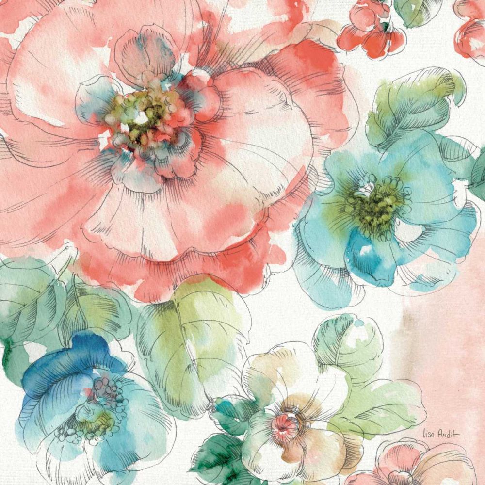 Summer Bloom II art print by Lisa Audit for $57.95 CAD