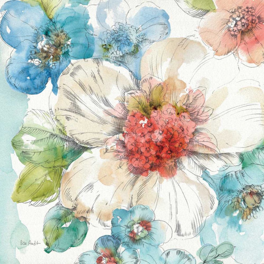Summer Bloom III art print by Lisa Audit for $57.95 CAD