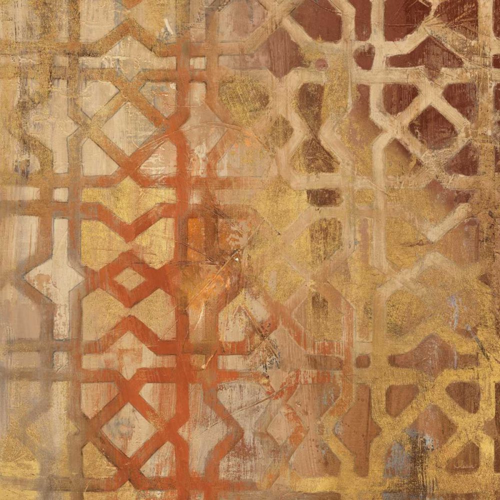 Gilded Trellis I art print by Albena Hristova for $57.95 CAD