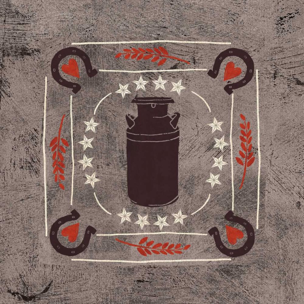 Little Red Farm Tile II art print by Veronique Charron for $57.95 CAD