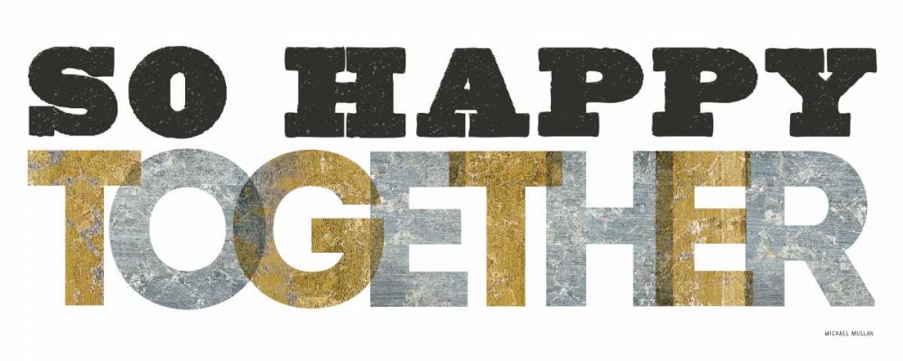So Happy Together Silver Gold art print by Michael Mullan for $57.95 CAD
