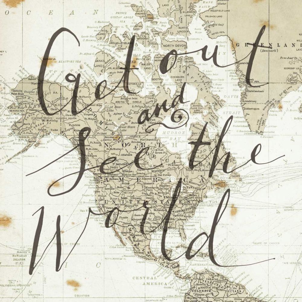 Get Out and See the World Square art print by Sara Zieve Miller for $57.95 CAD