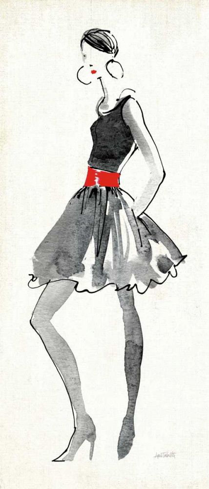 Red Flair I art print by Anne Tavoletti for $57.95 CAD