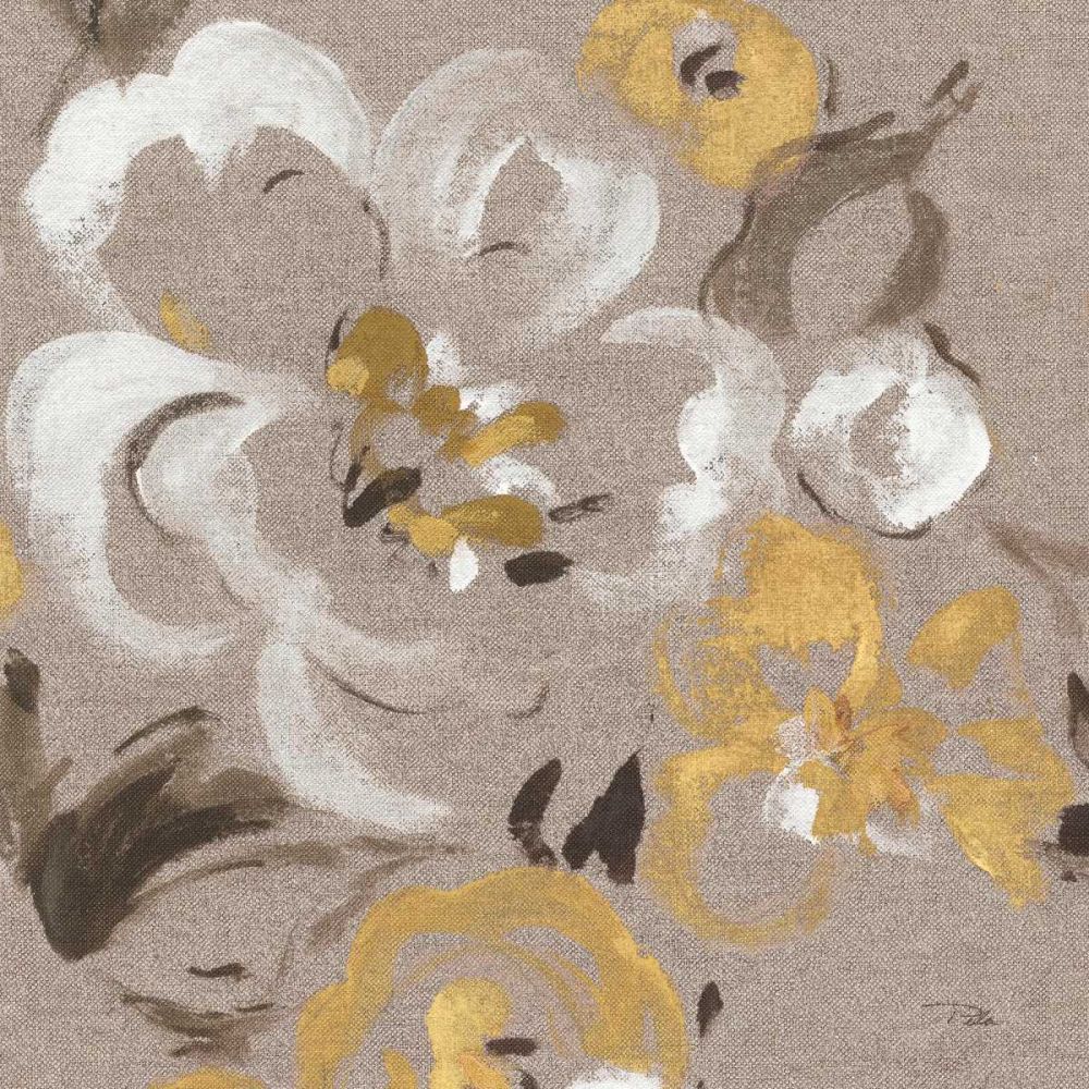 Brushed Petals II Gold art print by Pela for $57.95 CAD