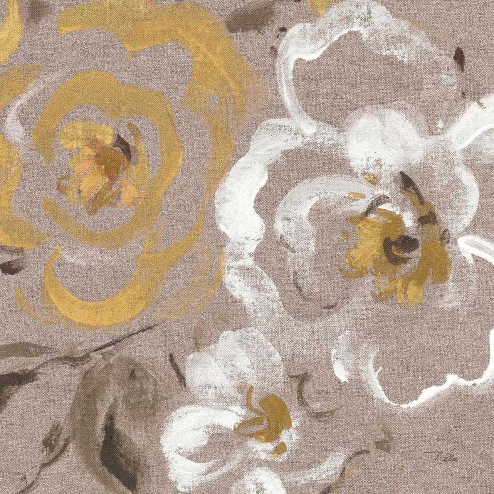 Brushed Petals III Gold art print by Pela for $57.95 CAD