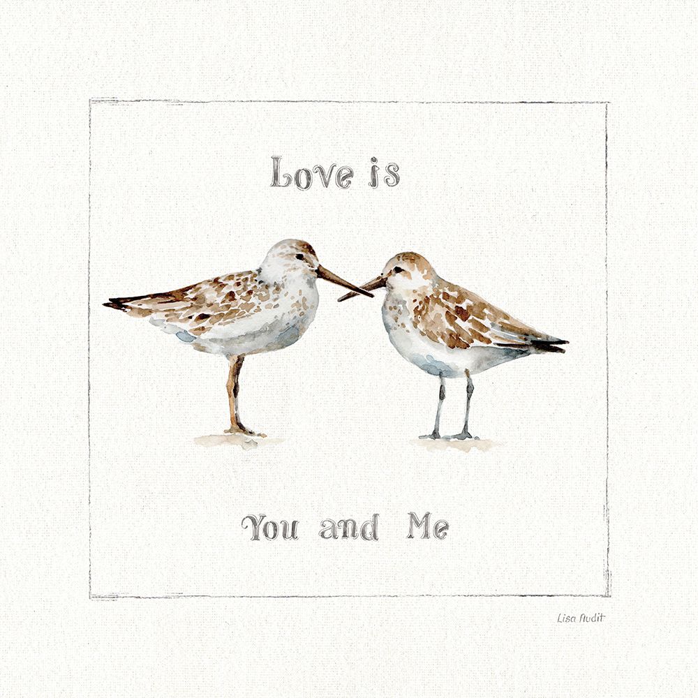 Pebbles and Sandpipers II art print by Lisa Audit for $57.95 CAD