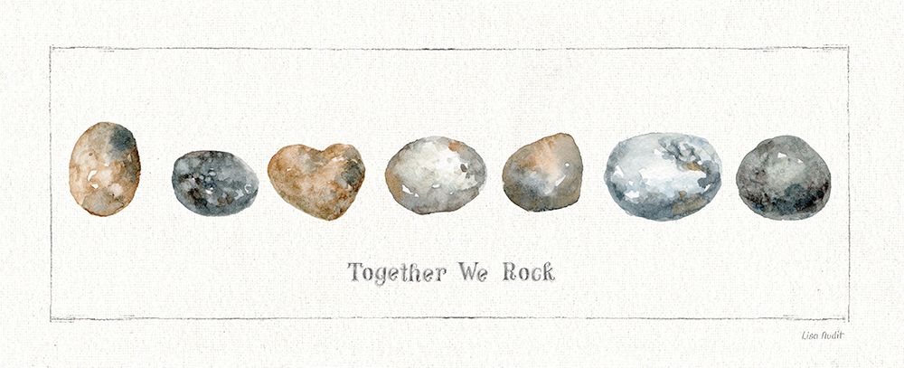 Pebbles and Sandpipers IV art print by Lisa Audit for $57.95 CAD