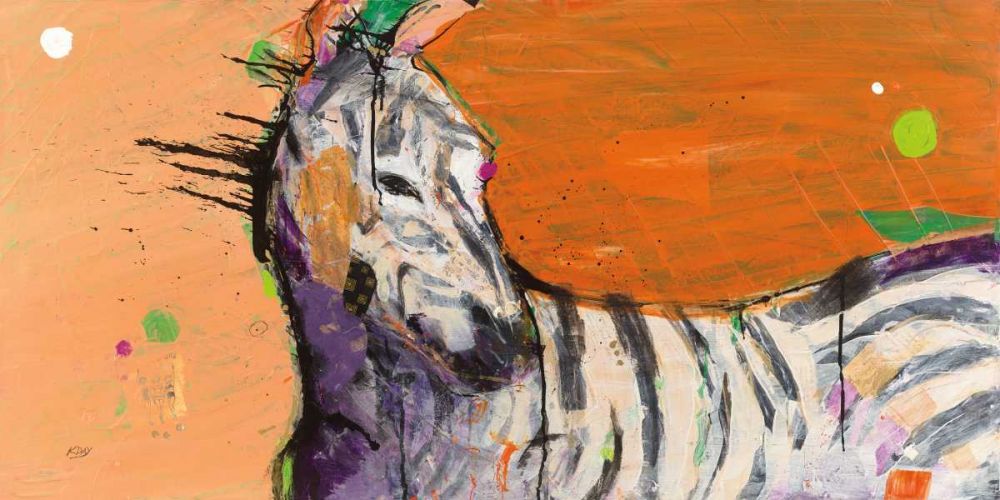 Zebra art print by Kellie Day for $57.95 CAD