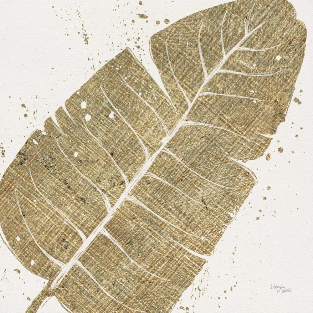 Gold Leaves IV art print by Wellington Studio for $57.95 CAD