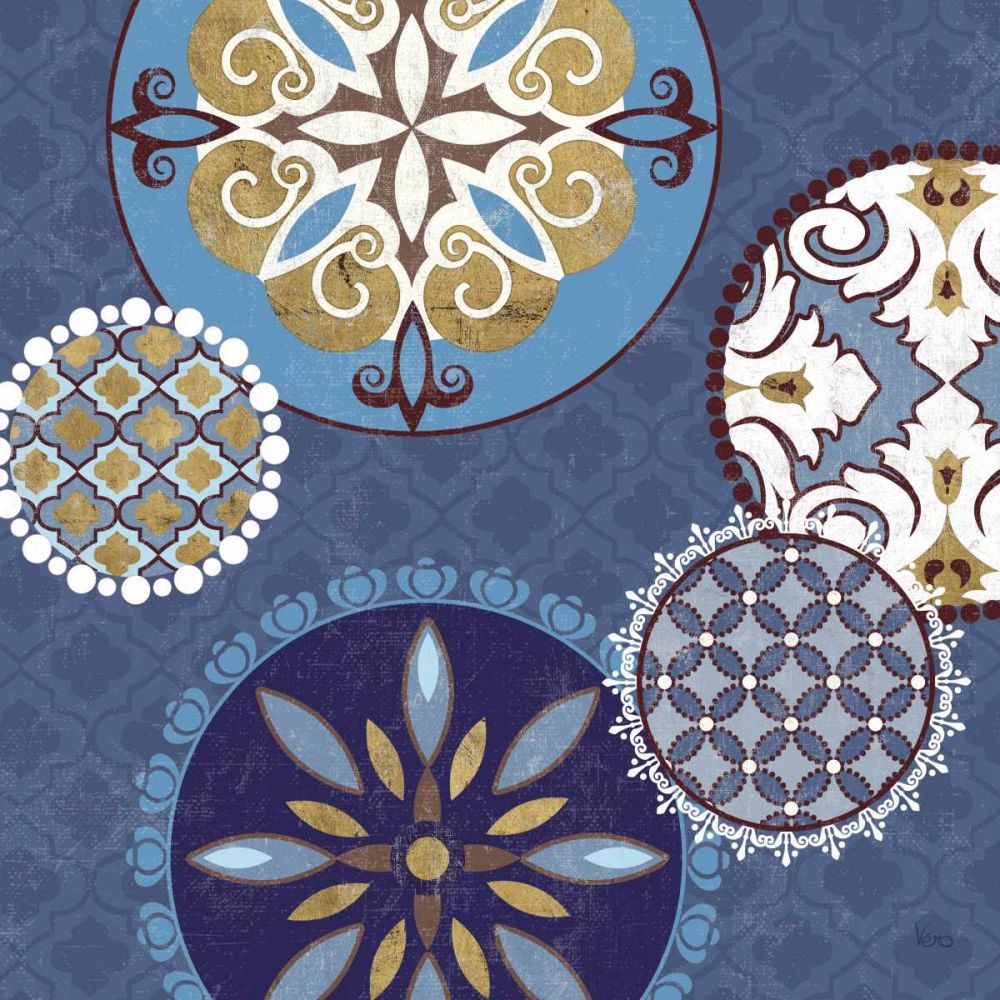 Mediterranean Blue II art print by Veronique Charron for $57.95 CAD