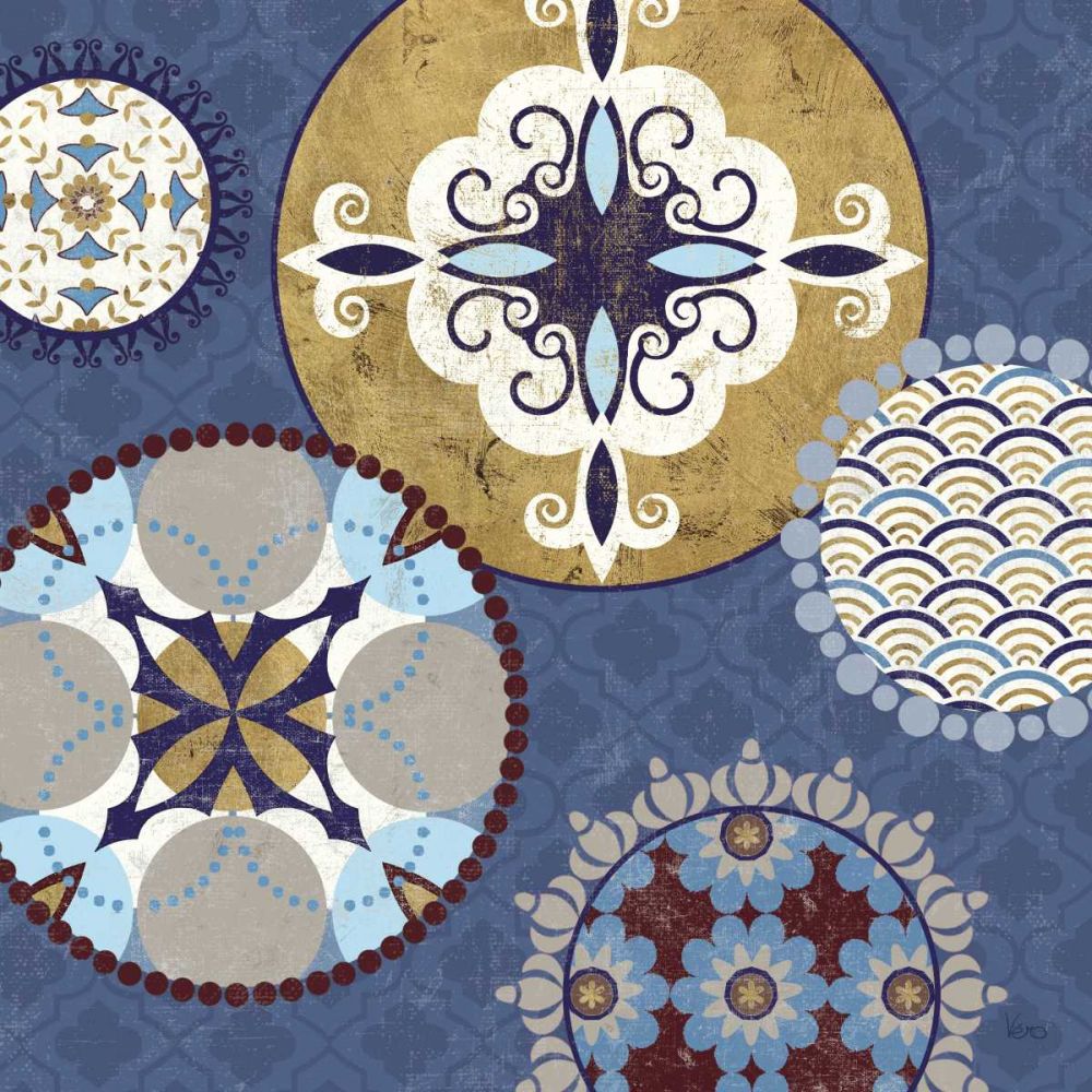 Mediterranean Blue III art print by Veronique Charron for $57.95 CAD