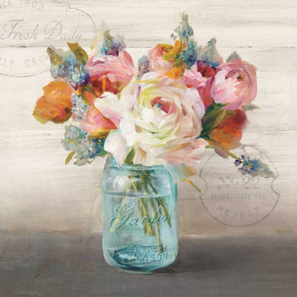 French Cottage Bouquet II art print by Danhui Nai for $57.95 CAD