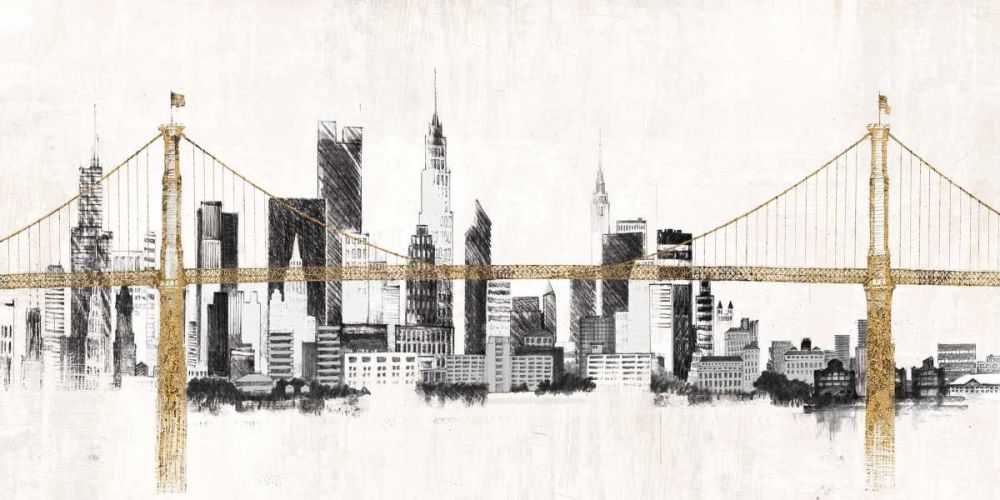 Bridge and Skyline art print by Avery Tillmon for $57.95 CAD